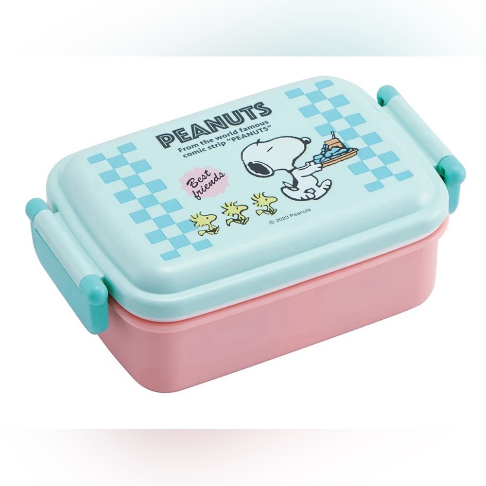 Skater Peanuts Snoopy Woodstock Lunch Box Bento 80’s Cafe 15.22 Oz NWT